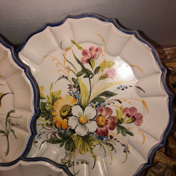 Vintage hand painted vecchia bassano plates - Picture 3 of 6
